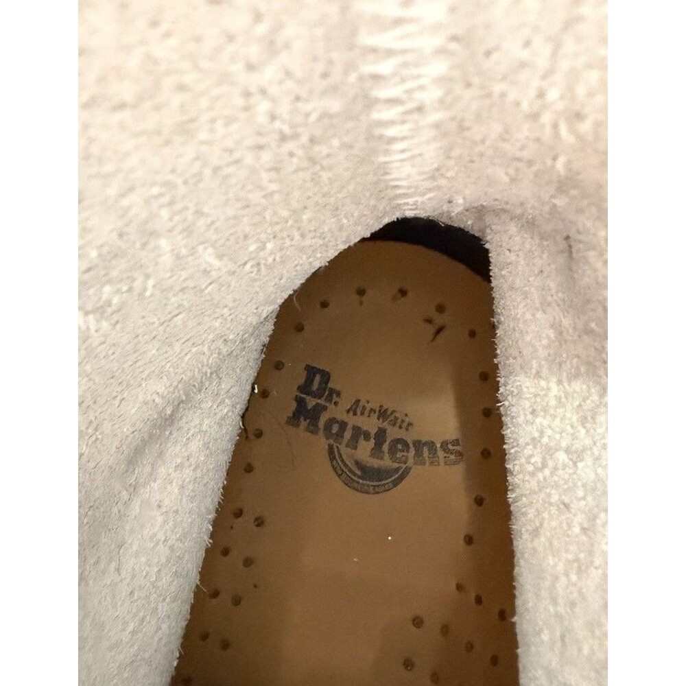 Doc Martens 1460 White AirWair Boots Womens 8 Leather Combat Lace Up Chunky - Picture 9 of 13